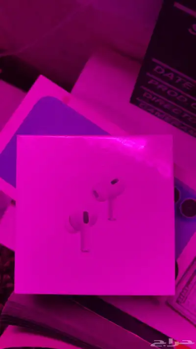 سماعة AirPods Pro 2 أصلية بحالة ممتازة   ضمان وكرتون 0