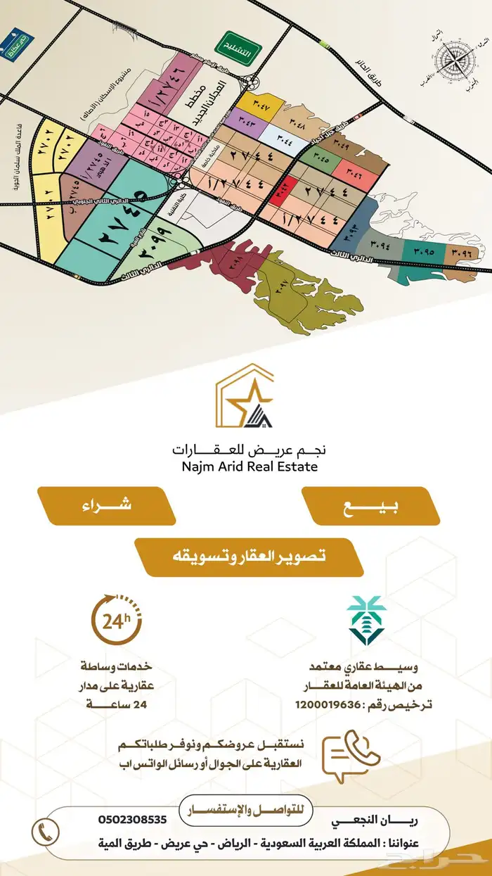 للبيع ارض سكنية في مخطط عريض 400م 3