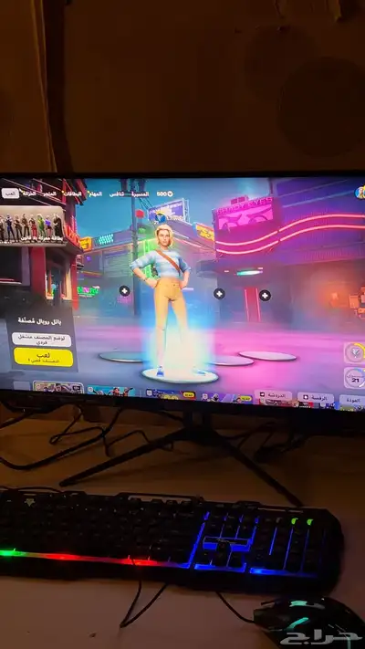 شاشه قيمينق ممتازه جديده استعمال اسبوع فقط 0