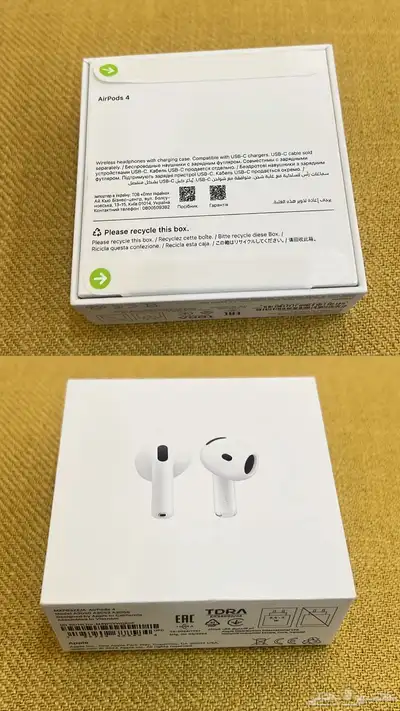 سماعات ايربودز أبل AirPods4 جديد 0