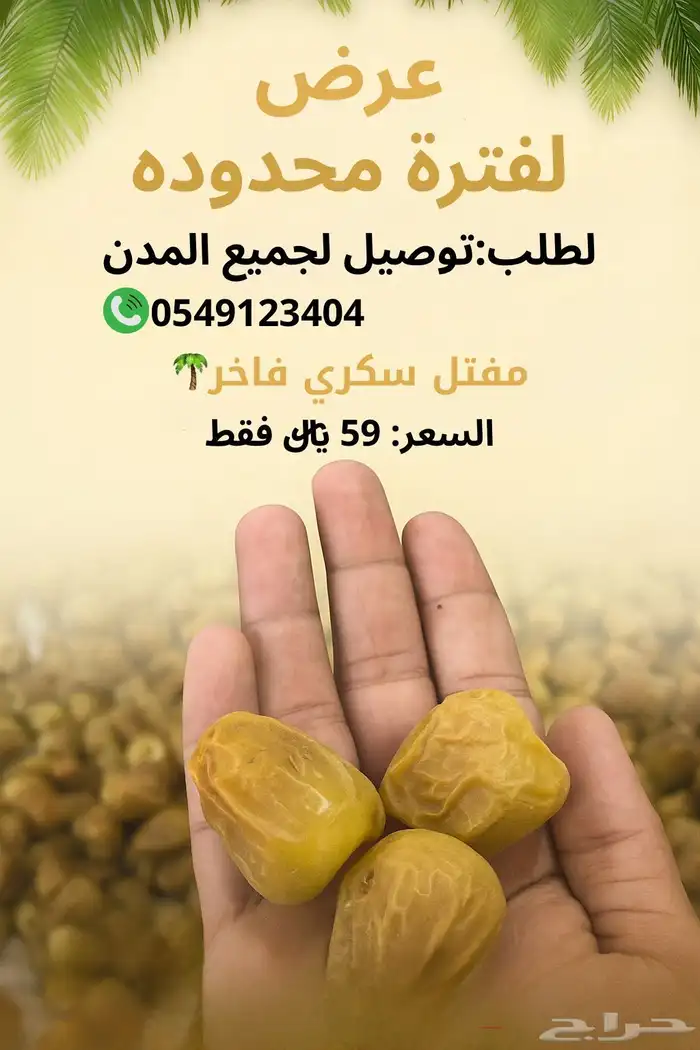 تمر سكري فاخر حبية كبير 0