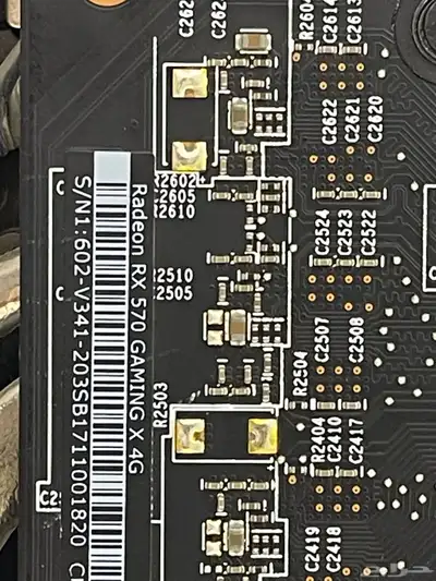 كرت شاشه radeon rx570 4gb vram 1