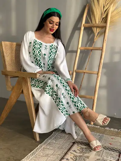 اليوم الوطني السعودي جلابيه فستان 1