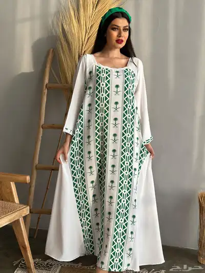 اليوم الوطني السعودي جلابيه فستان 3