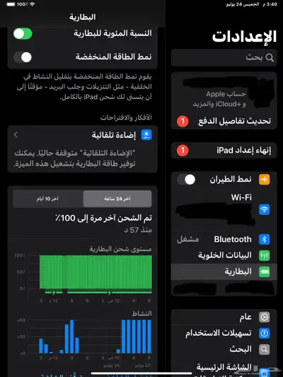 للبيع ايباد برو احدث جيل نزل بالسوق الجيل السادس 12.9 شريحه 9