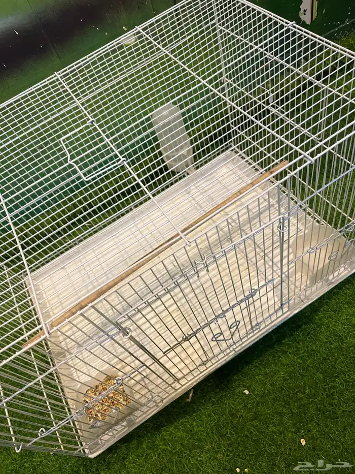 قفص حيوانات الطيور كبير تنفع للفرد او ازواج 0