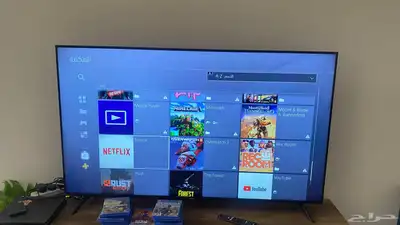 PS4 مع يده من جرير ومع حساب فخم وهارسك خارجي ون تيرا 2