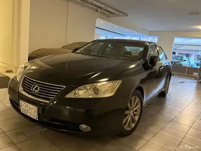 لكزس ES350 سعودي 2009 اسود داخل بيج 6
