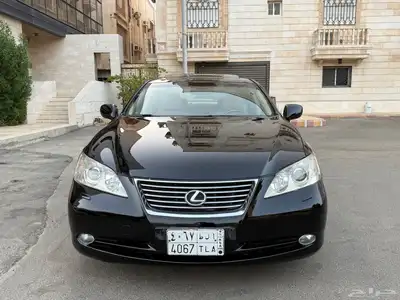 لكزس ES350 سعودي 2009 اسود داخل بيج 1