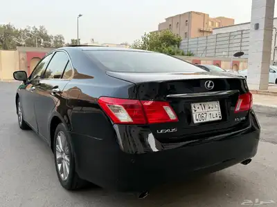 لكزس ES350 سعودي 2009 اسود داخل بيج 5