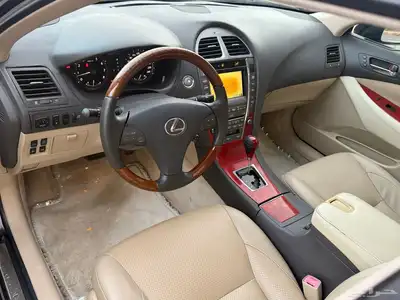 لكزس ES350 سعودي 2009 اسود داخل بيج 9