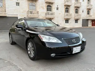 لكزس ES350 سعودي 2009 اسود داخل بيج 2
