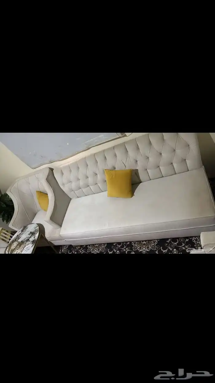 سلام عليكم كنب نضيف مستخدم مع اغراضه وطولته وعلى اليوم 10