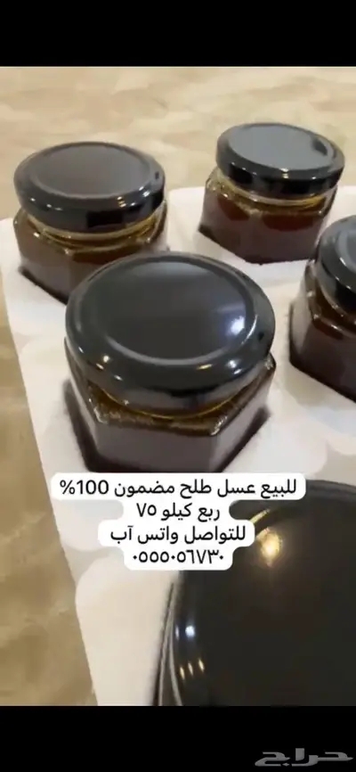 عسل طلح للبيع مضمون 100 1