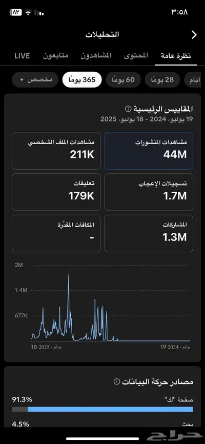 حساب تيك توك 1