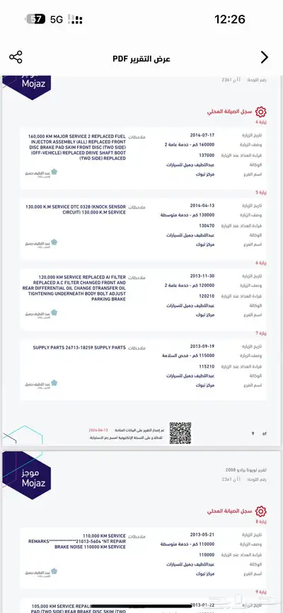 برادو مديل 2008 على الشرط الممشى 390 ألف على الشرط 17