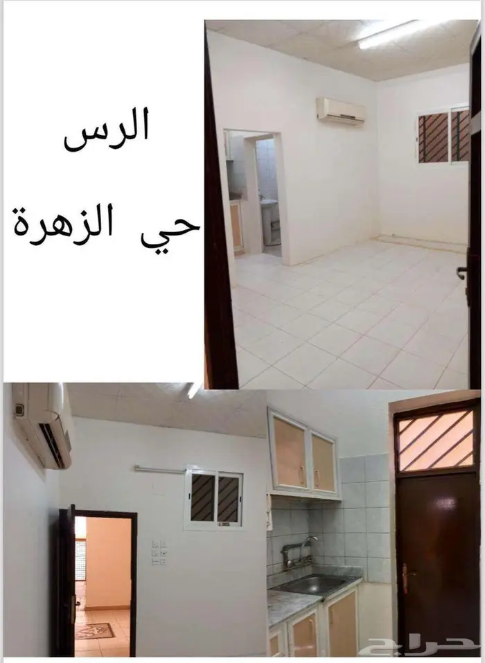 شقق عزاب للإيجاربمحافظة الرس حي الزهرة 1