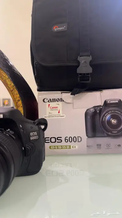 للبيع كاميرا كانون Canon EOS 600D شبه جديد مع كامل ملحقاتها 1
