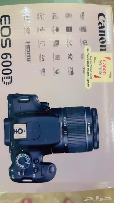 للبيع كاميرا كانون Canon EOS 600D شبه جديد مع كامل ملحقاتها 0