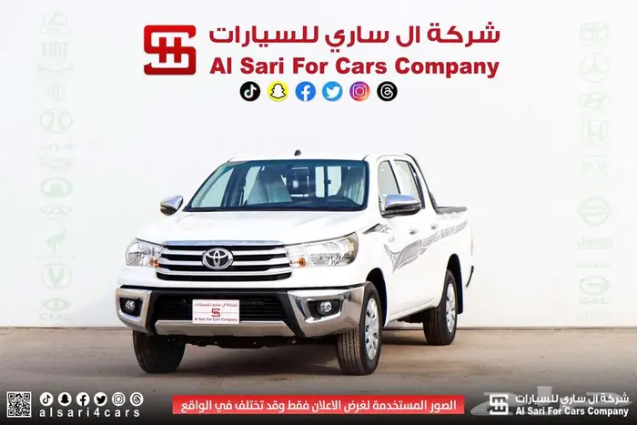 تويوتا هايلوكس GLX بنزين 2025 اقساط بنوك وشركات 12