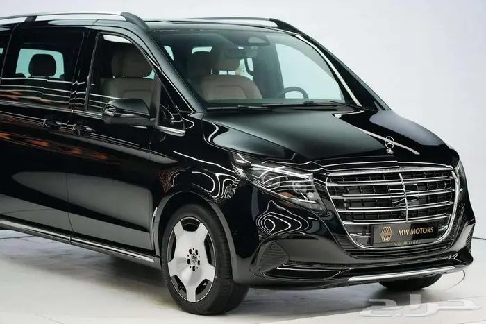 مرسيدس V 300 حصري موديل 2025 أصفار خليجي أسود بيج 2