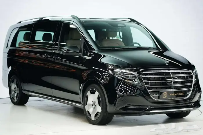 مرسيدس V 300 حصري موديل 2025 أصفار خليجي أسود بيج 0