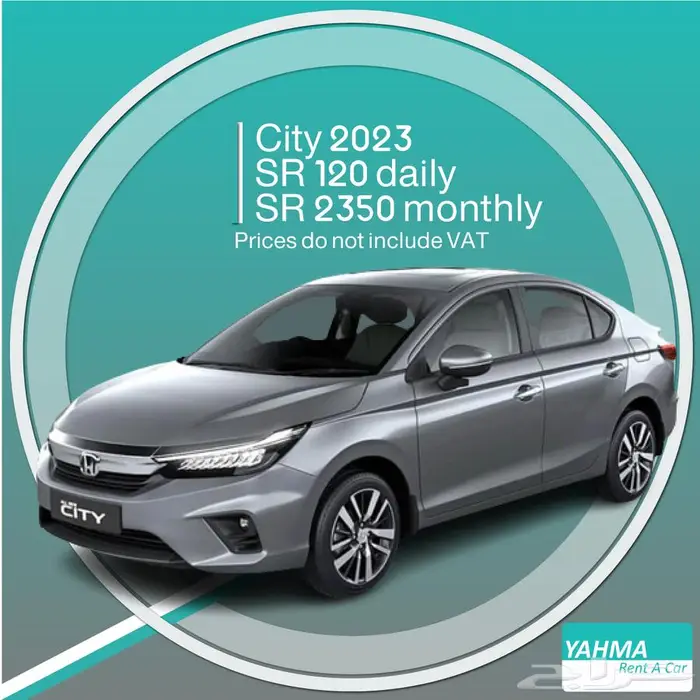 Honda City 2023 for rent - Free delivery monthly rental 0