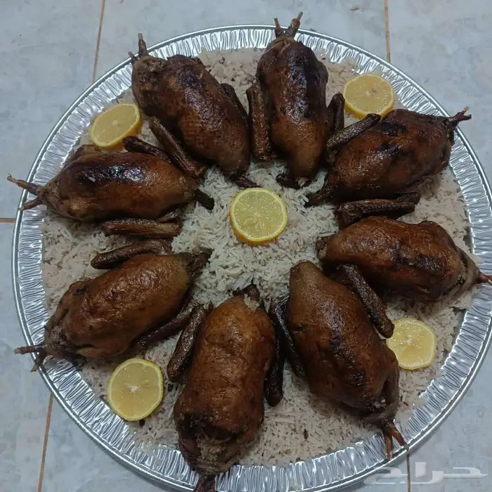 حمام كبير محشي مع أرز بالخلطة أو الفريك 1