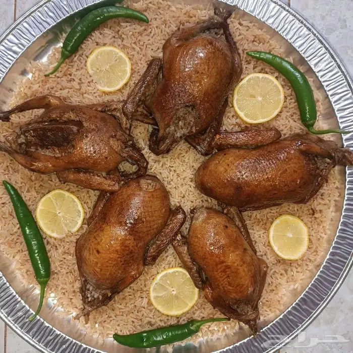 حمام كبير محشي مع أرز بالخلطة أو الفريك 0