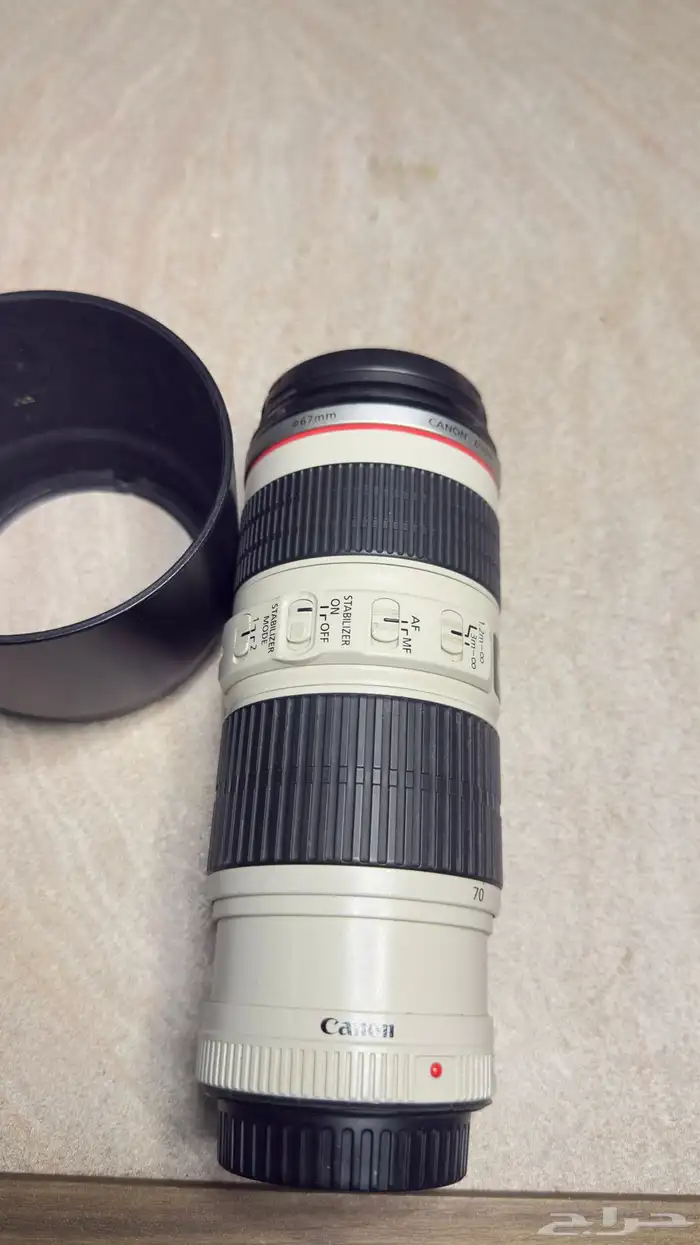 كاميرا كانون 5D mark4 وعدسة 70-200 5