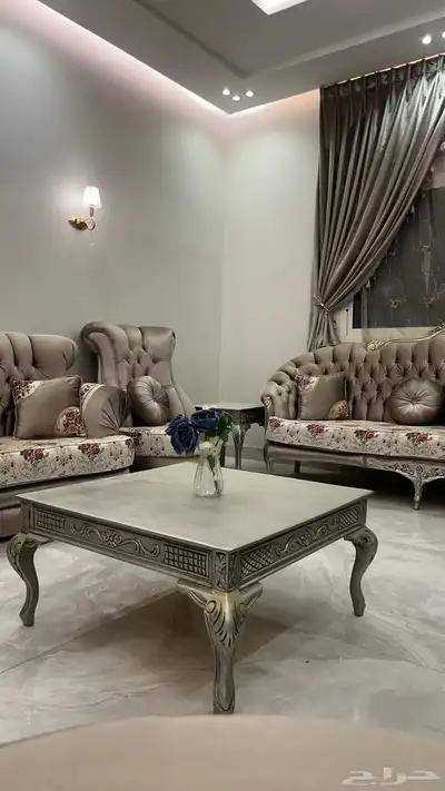 كنب مجلس رجالي خشب زان اصلي كلاسيكي 4 6 اخو الجديد 6
