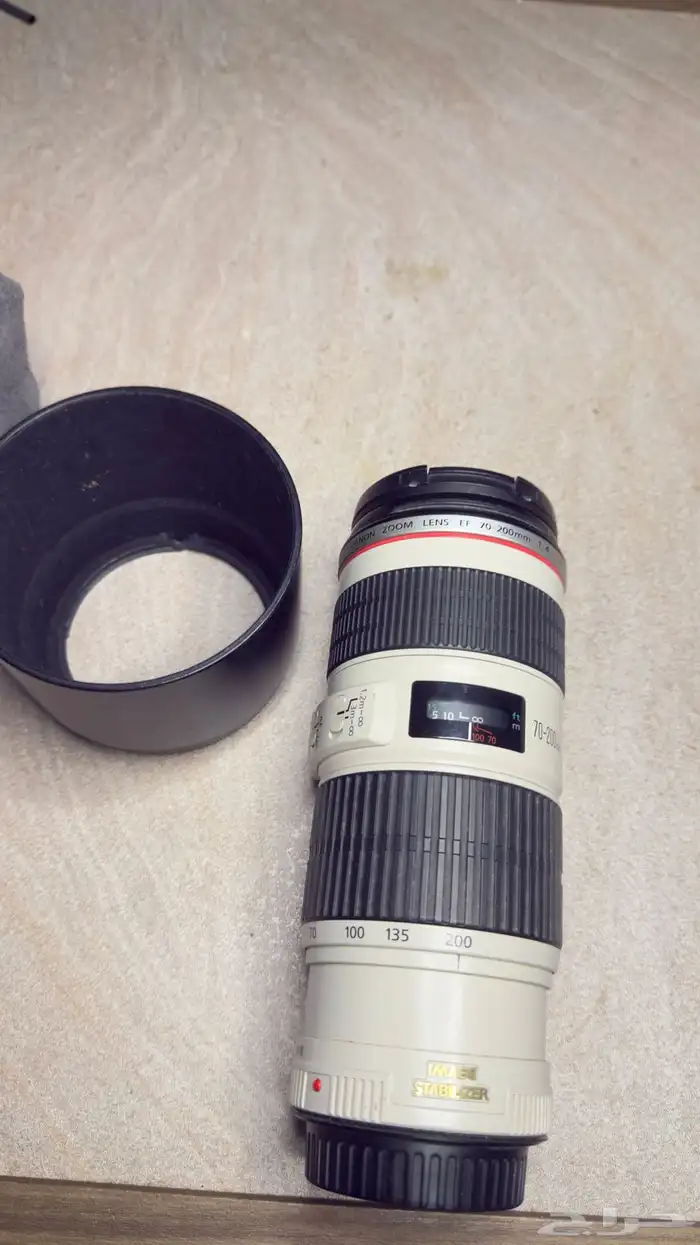 كاميرا كانون 5D mark4 وعدسة 70-200 1