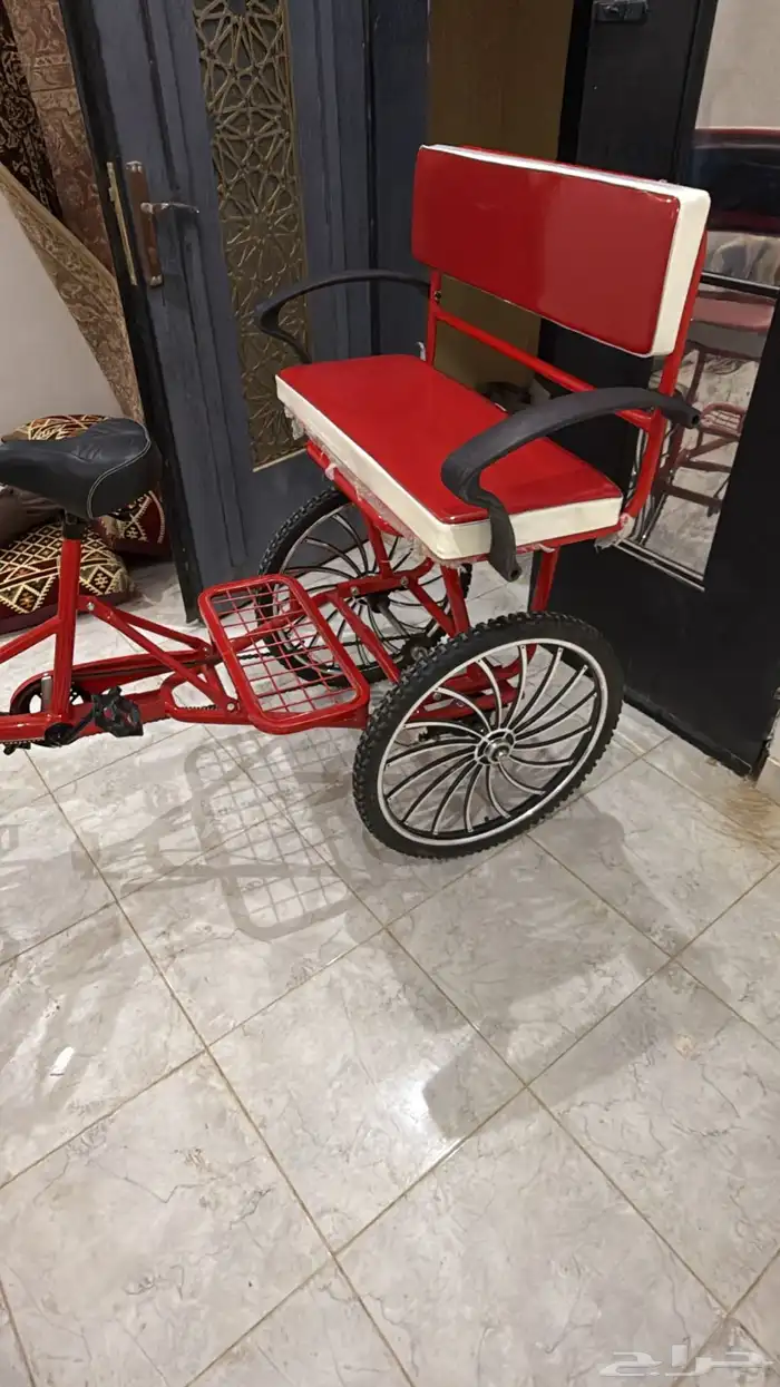 سيكل ثلاث كفرات مع مقعد خلفي 1