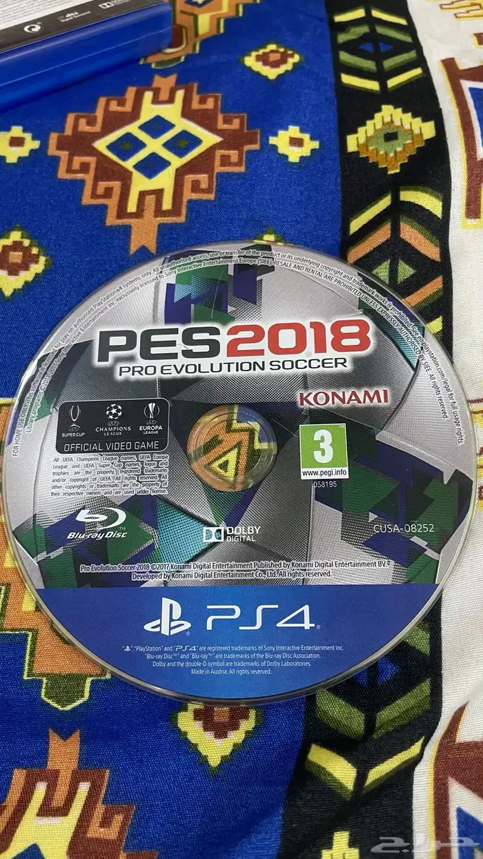 اشرطة ps4 (الجار النفسيه-بيس18-فيفا20) 2