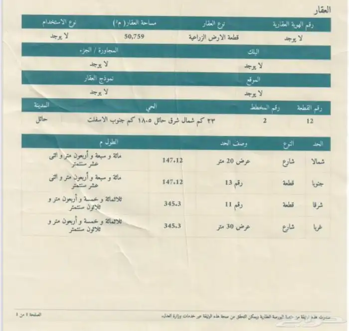 للبيع ارض زراعية في الشقيق 5