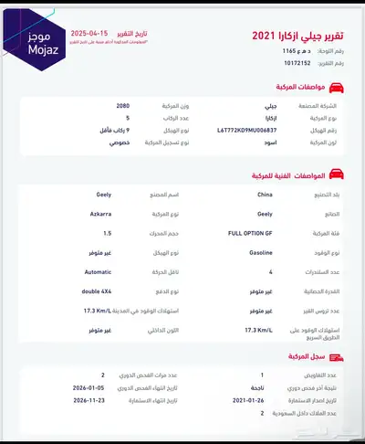 جيلي ازكارا 2021 9