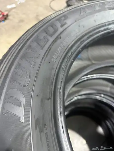 265 60 18 طقم كفرات دنلوب نضيف 5