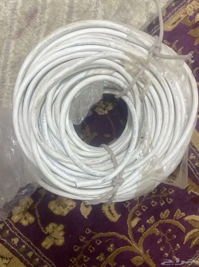 مجموعة لفات سلك ابيض سعودي مع لفتين لي اخضر 5
