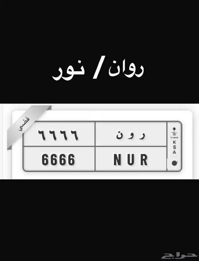 لوحه مميزه 6 باسم ومعنى 0