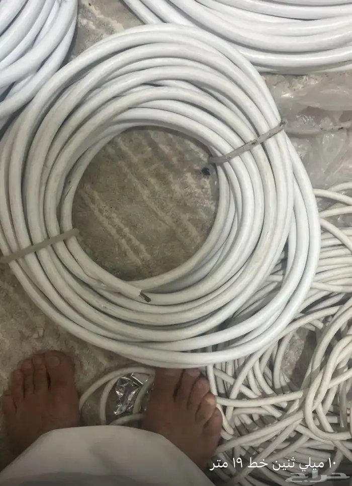 مجموعة لفات سلك ابيض سعودي مع لفتين لي اخضر 2