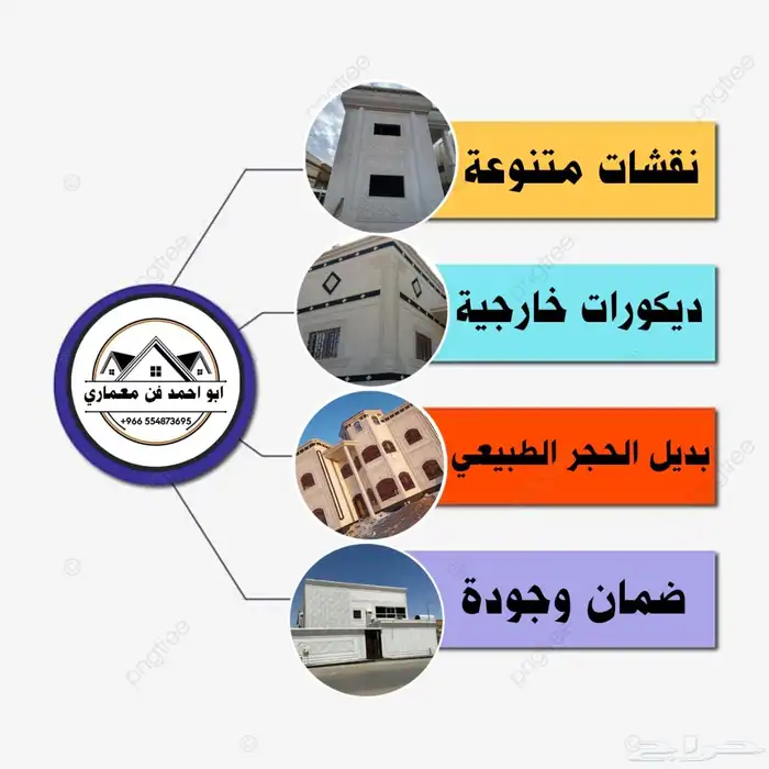 بديل الحجر لياسه ملونه 1