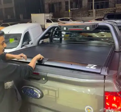 تسكيره غطاء حوض بيك اب رينجر سحاب ودعاسات جانبيه 13