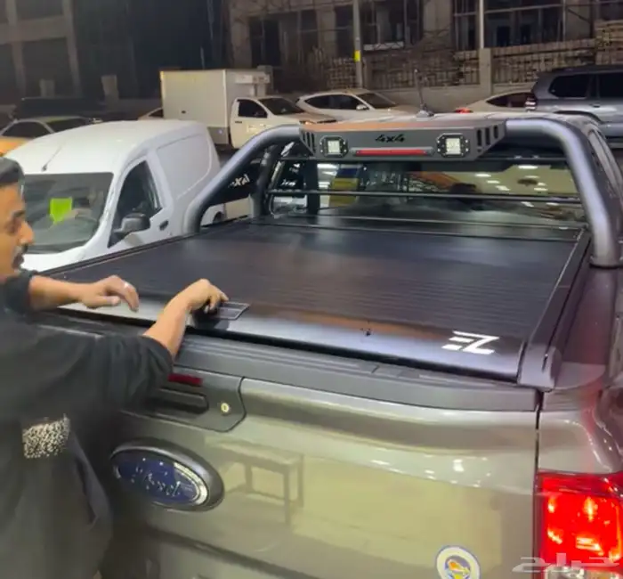 تسكيره غطاء حوض بيك اب رينجر سحاب ودعاسات جانبيه 13