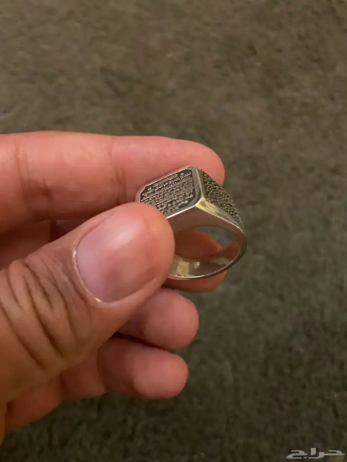 خاتم سليمان للبيع فضه خاتم في ايات الكرسي 5