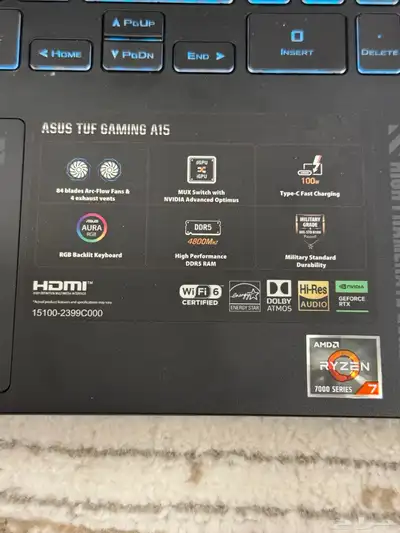 بي سي قوي للالعاب و المونتاج ASUS TUF Gaming A15 5