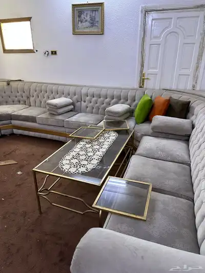 كنب مجلس مع طاولاته  اوبتيكل  نشافة 14