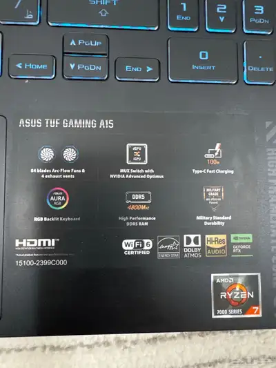 بي سي قوي للالعاب و المونتاج ASUS TUF Gaming A15 3