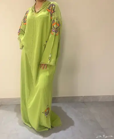 قفطان مغربي لون مميز جدا 0