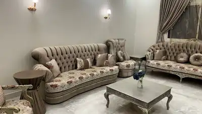 كنب مجلس رجالي خشب زان اصلي كلاسيكي 4 6 اخو الجديد 2