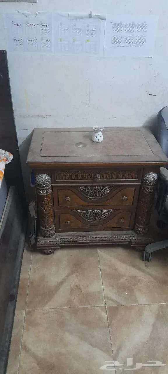 مجلس ارضي رمادي غرفة نوم 2